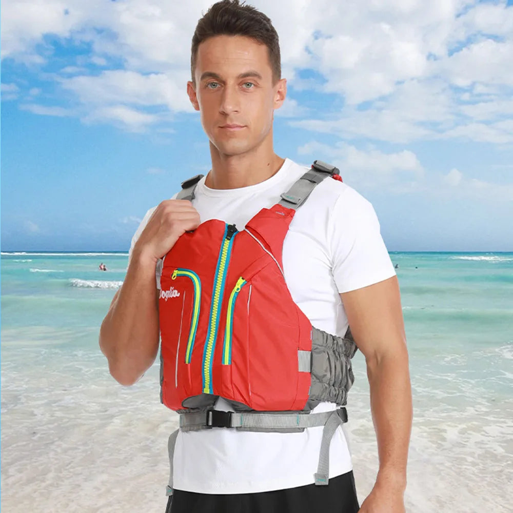 New Adult Aquatic Sports Lifejacket Drifting Fishing Swimming Buoyancy Vest Multifunctional Kayak Surfing Motorboat Lifejacket