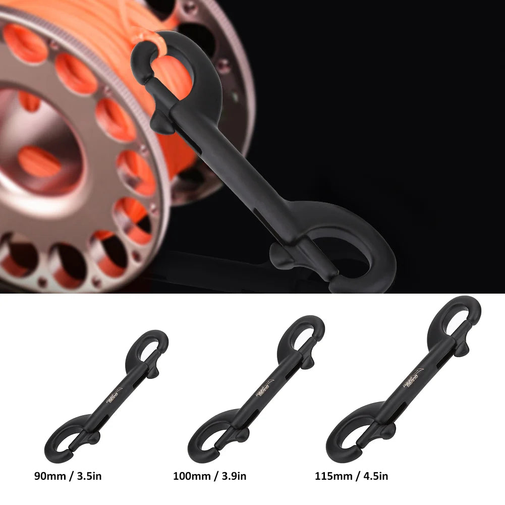 Diving Clip KEEP DIVING Durable Stainless Steel Double Ended Clip Hook Bolt Snap Scuba Diving Buckle Diving Double Head Hook