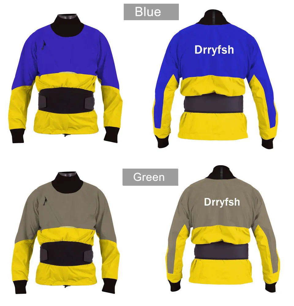 Drysuit Separate Dry Cag Trousers Combo Flexibility Waterproof Spray Jacket for paddling Canoeing Boating Trouring Winter Spring