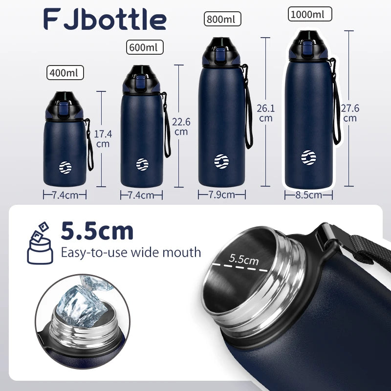 FEIJIAN Water Bottle 1L Vacuum Sports Bottle Warm and Cold Drink Stainless Steel Vacuum Flask