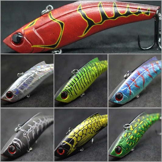 Wlure lipless crankbait isca de pesca 9cm 32g pesado água salgada mar pesca perfil largo apertado ação longa fundição l676l