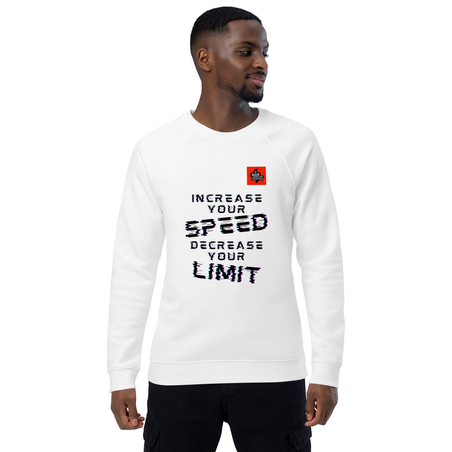 AQUA AIST - Unisex organic raglan sweatshirt