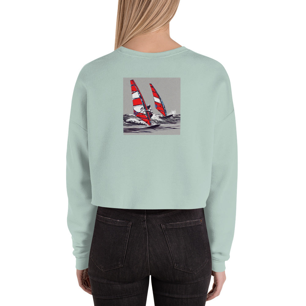 AQUA AIST - Crop Sweatshirt