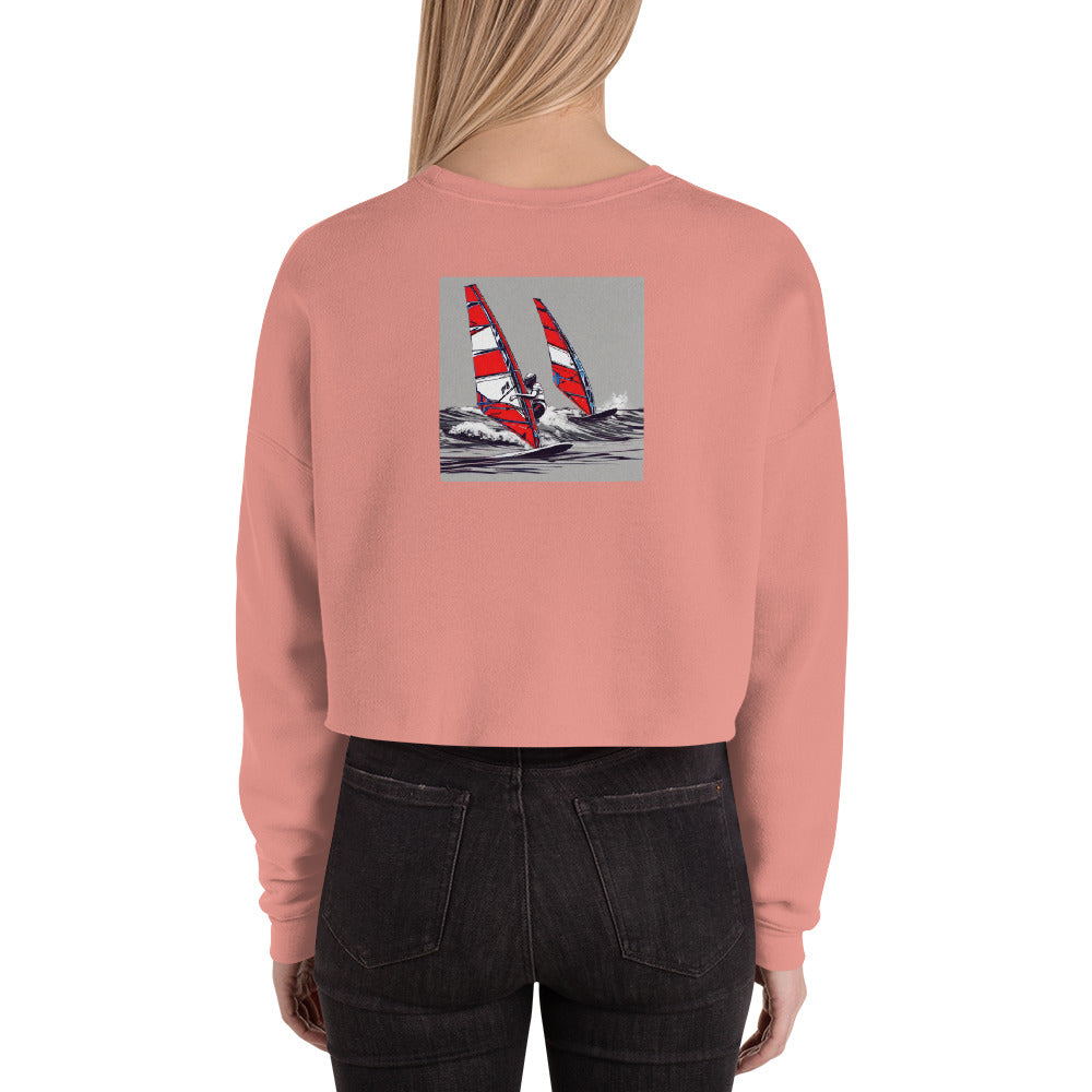 AQUA AIST - Crop Sweatshirt