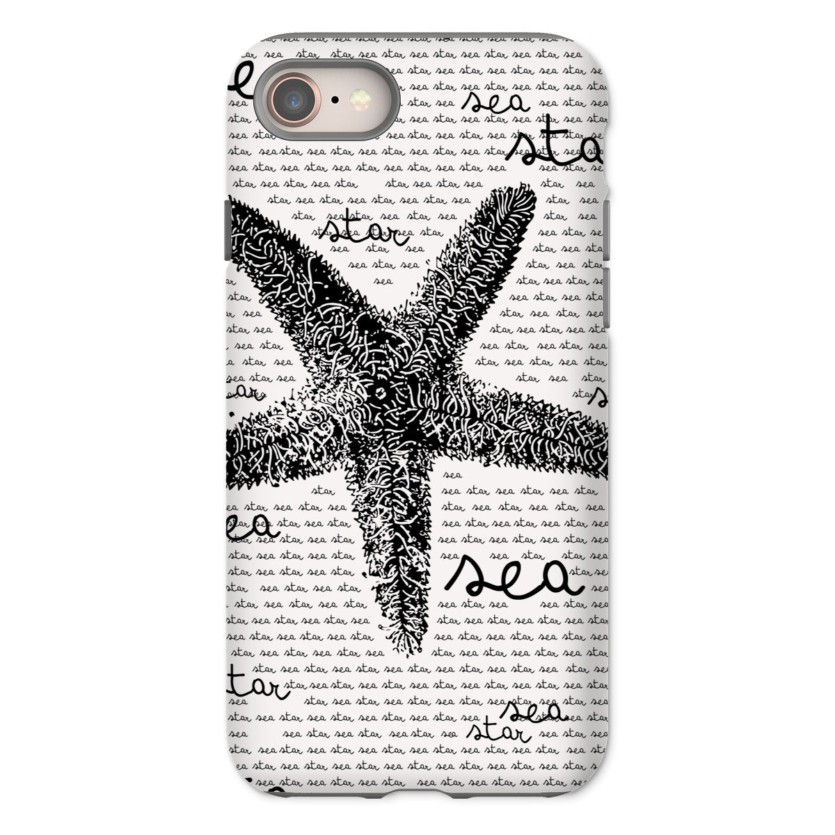 AQUA B&W - 08 - Sea Star - Capa de telefone resistente