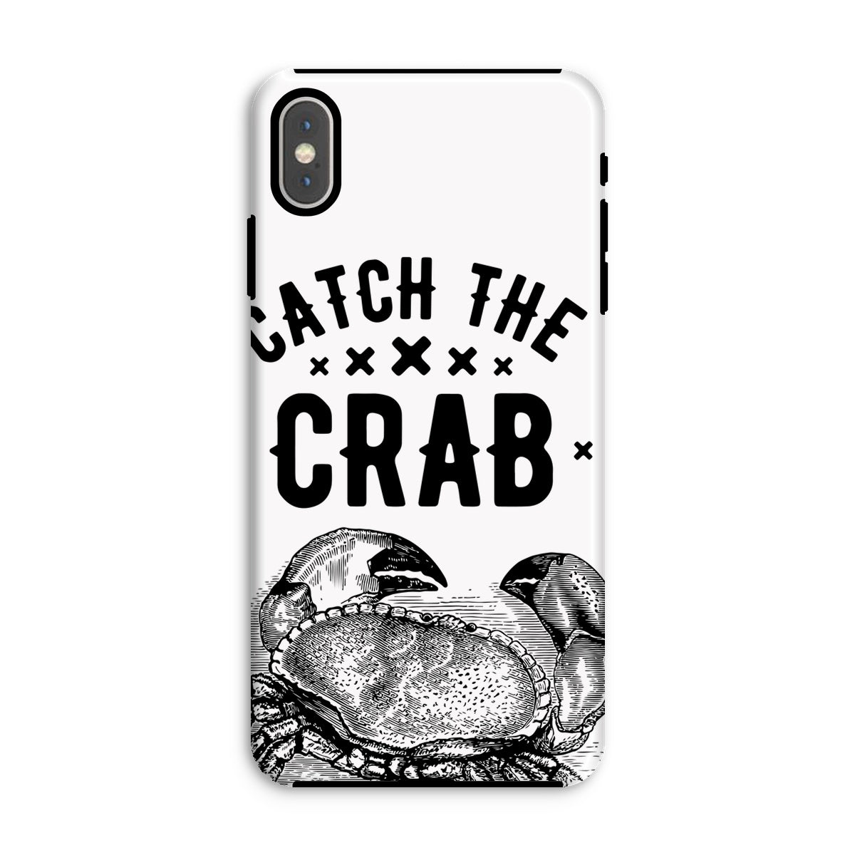 AQUA B&W - 07 - Catch the crab - Tough Phone Case