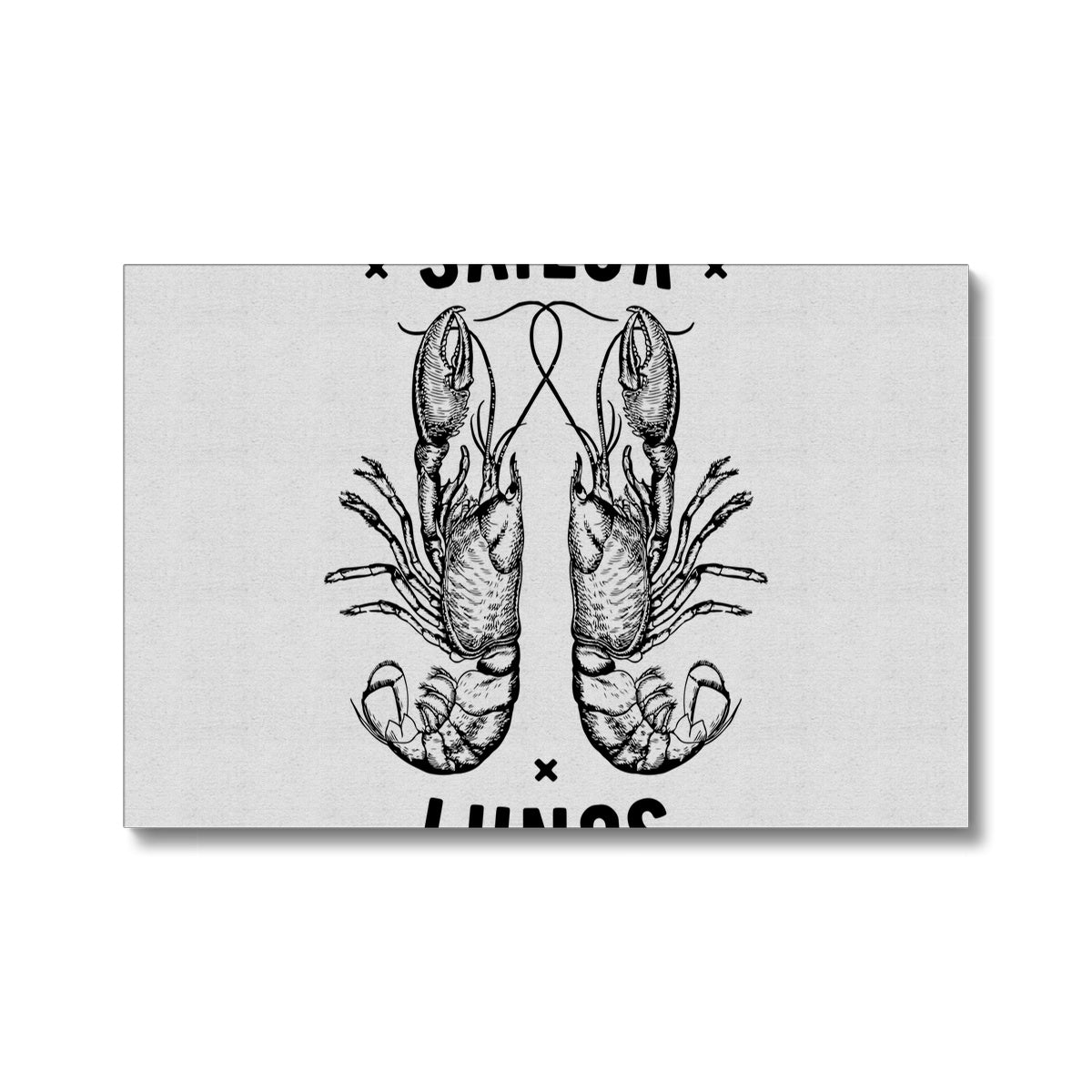 AQUA B&W - 06 - Sailing Lungs - Eco Canvas