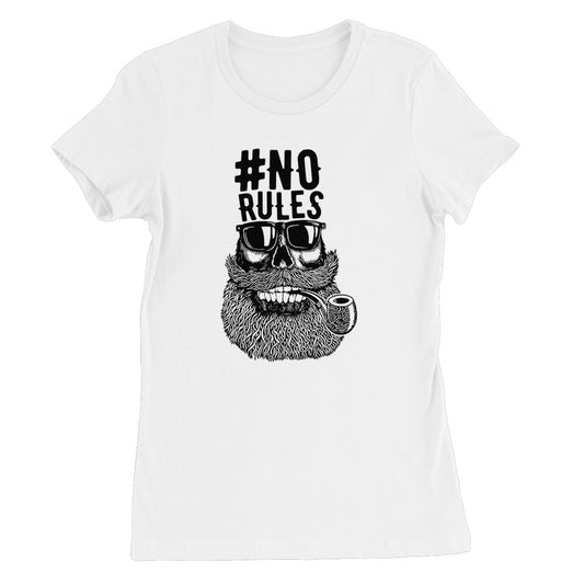 AQUA B&W - 04 - No Rules - Women's Fine Jersey T-Shirt