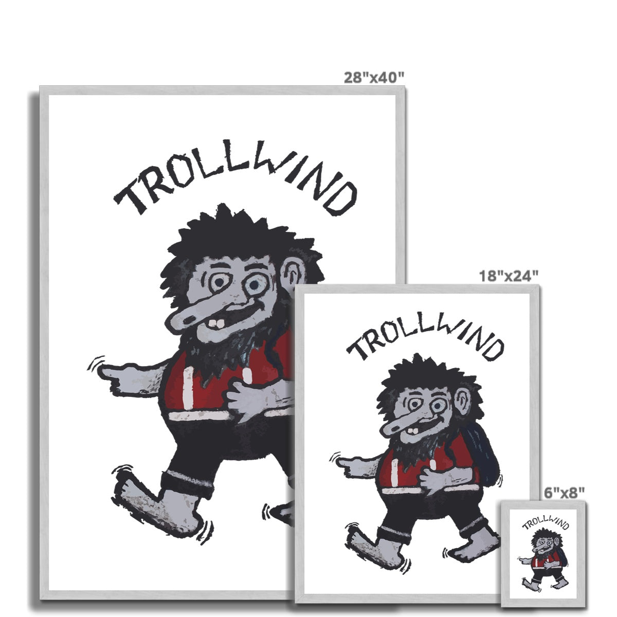 AQUA HMP2 - 10 - Trollwind 1 - Antique Framed Print