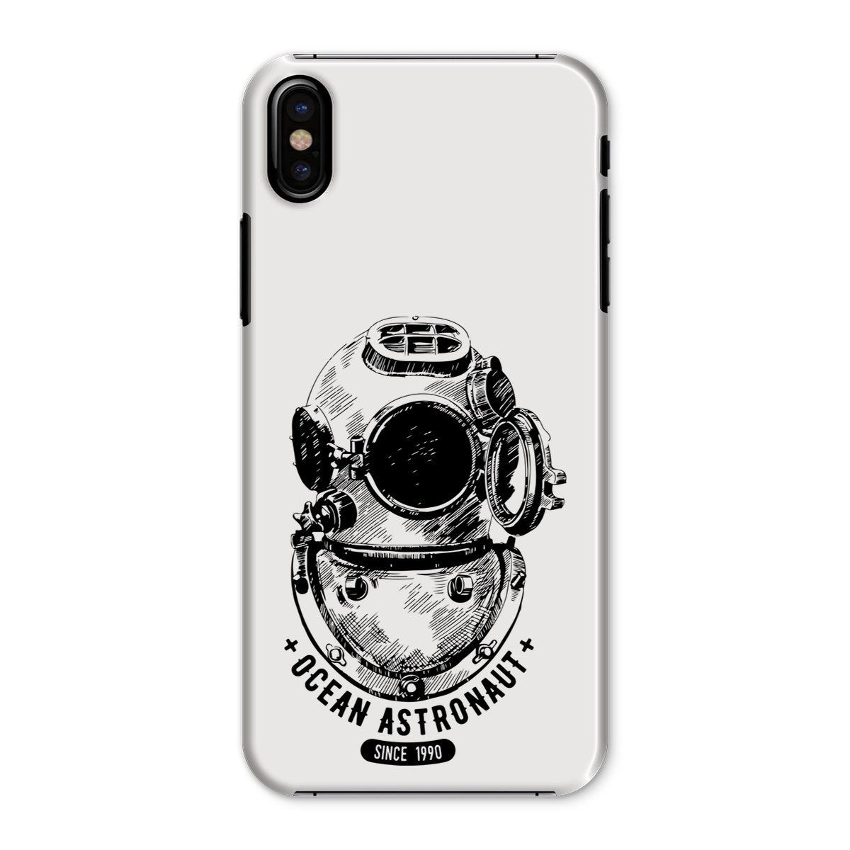 AQUA B&W - 05 - Ocean astronaut - Snap Phone Case