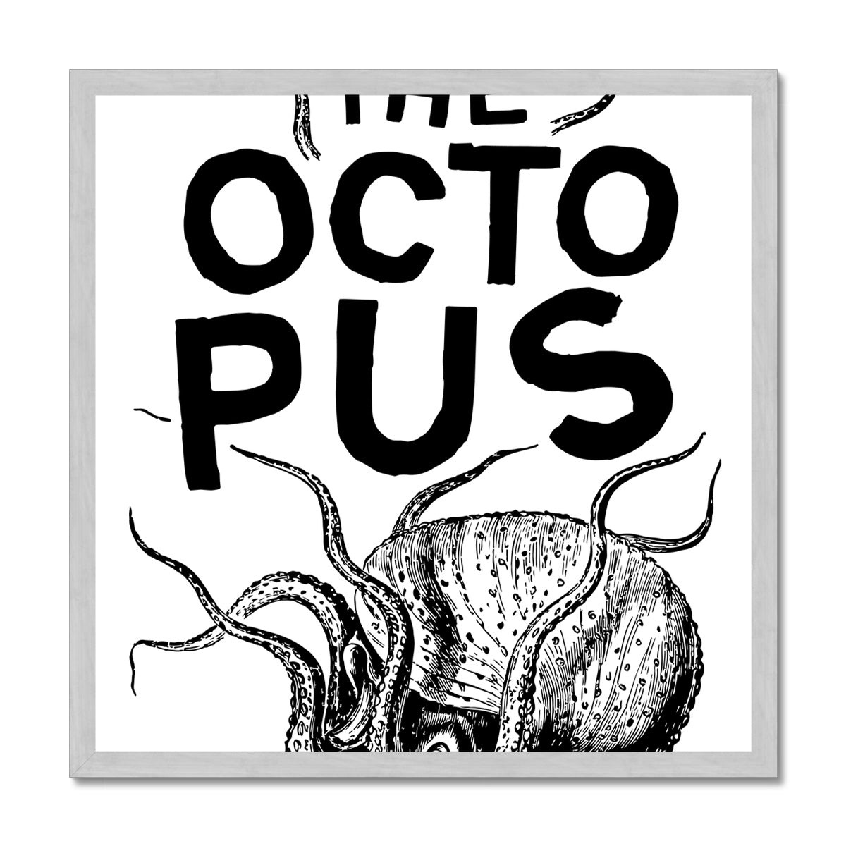 AQUA P&B - 03 - Polvo - Impressão emoldurada antiga