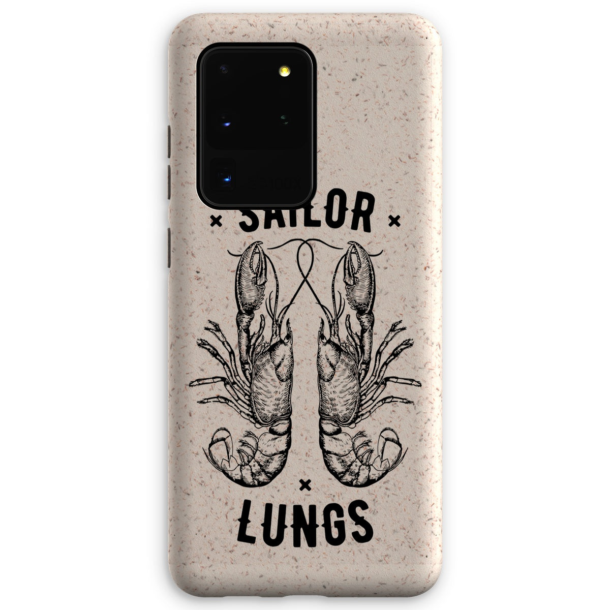 AQUA B&W - 06 - Sailing Lungs - Eco Phone Case