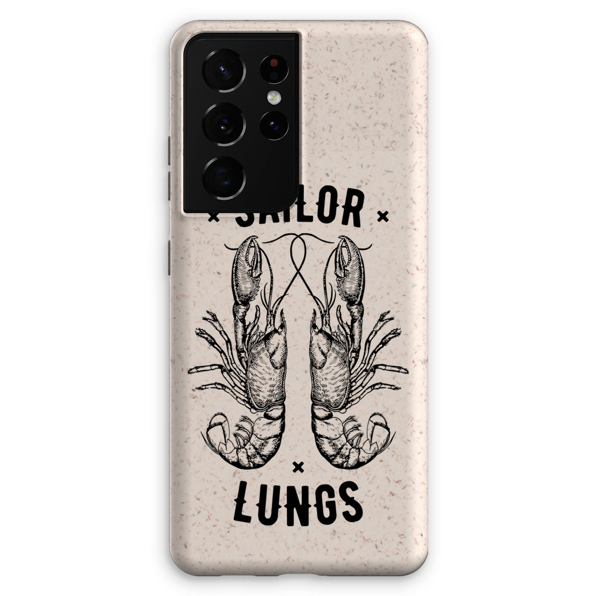 AQUA B&W - 06 - Sailing Lungs - Eco Phone Case