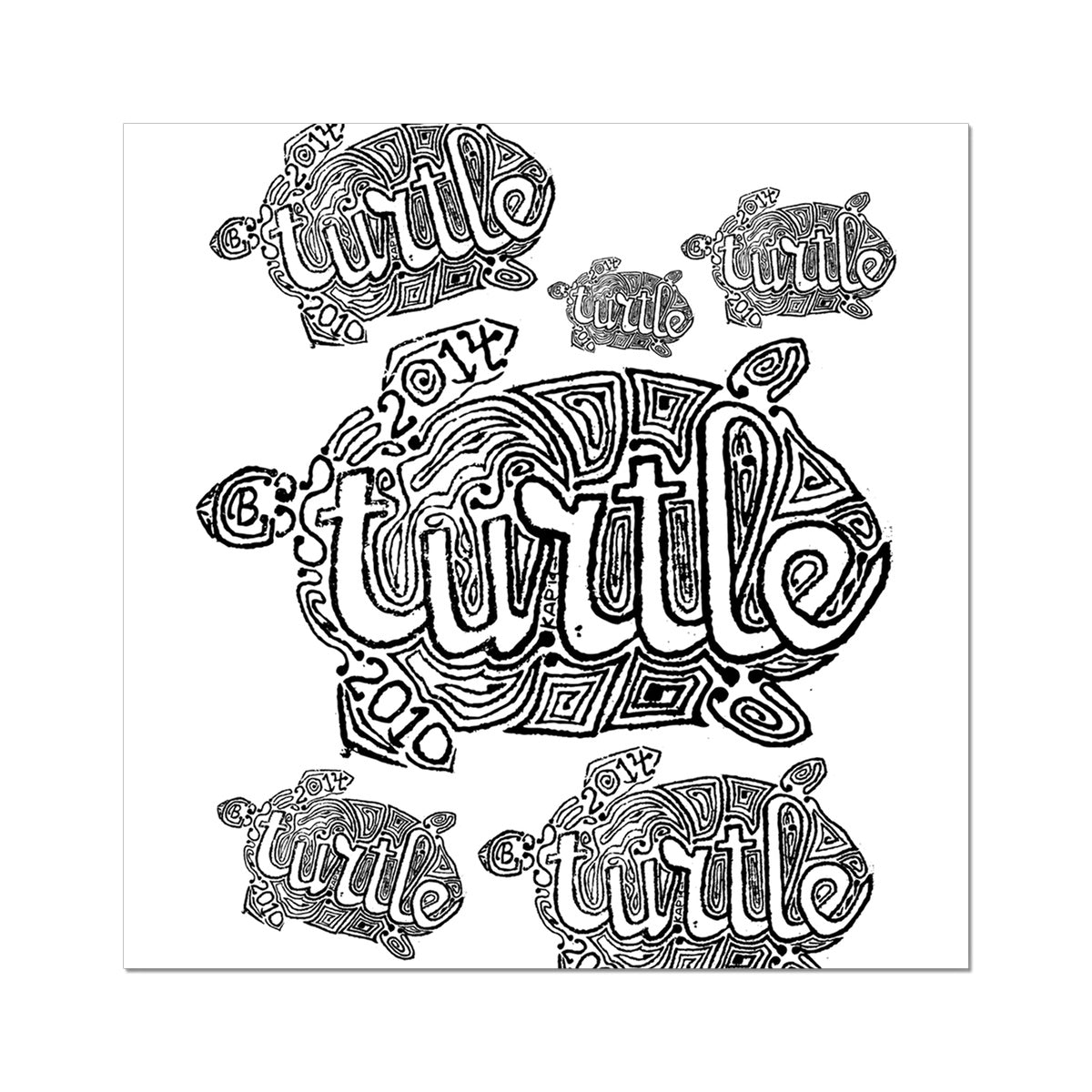 AQUA HMP2 - 12 - Turtle - Rolled Canvas