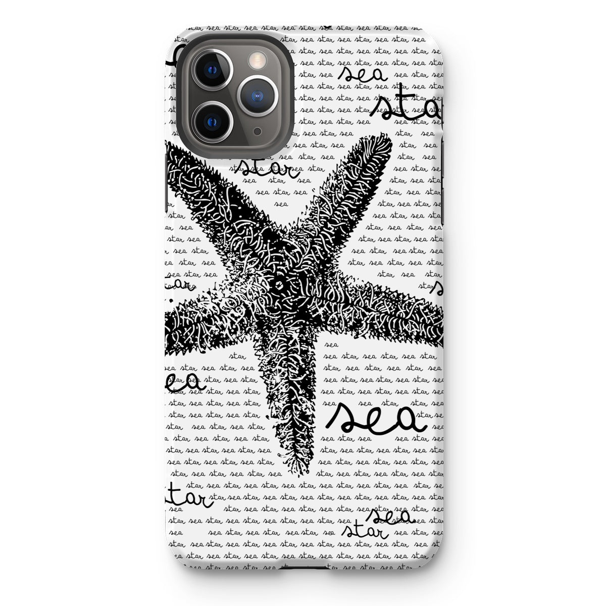 AQUA B&W - 08 - Sea Star - Capa de telefone resistente