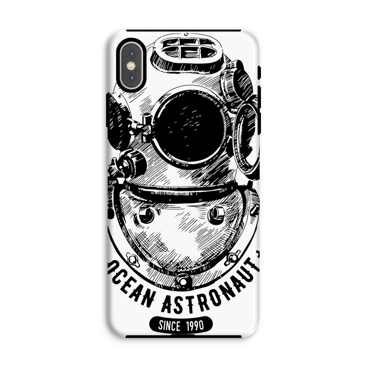 AQUA B&W - 05 - Astronauta do oceano - Capa de telefone resistente