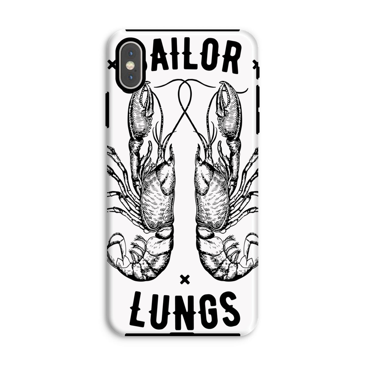 AQUA B&W - 06 - Sailing Lungs - Tough Phone Case