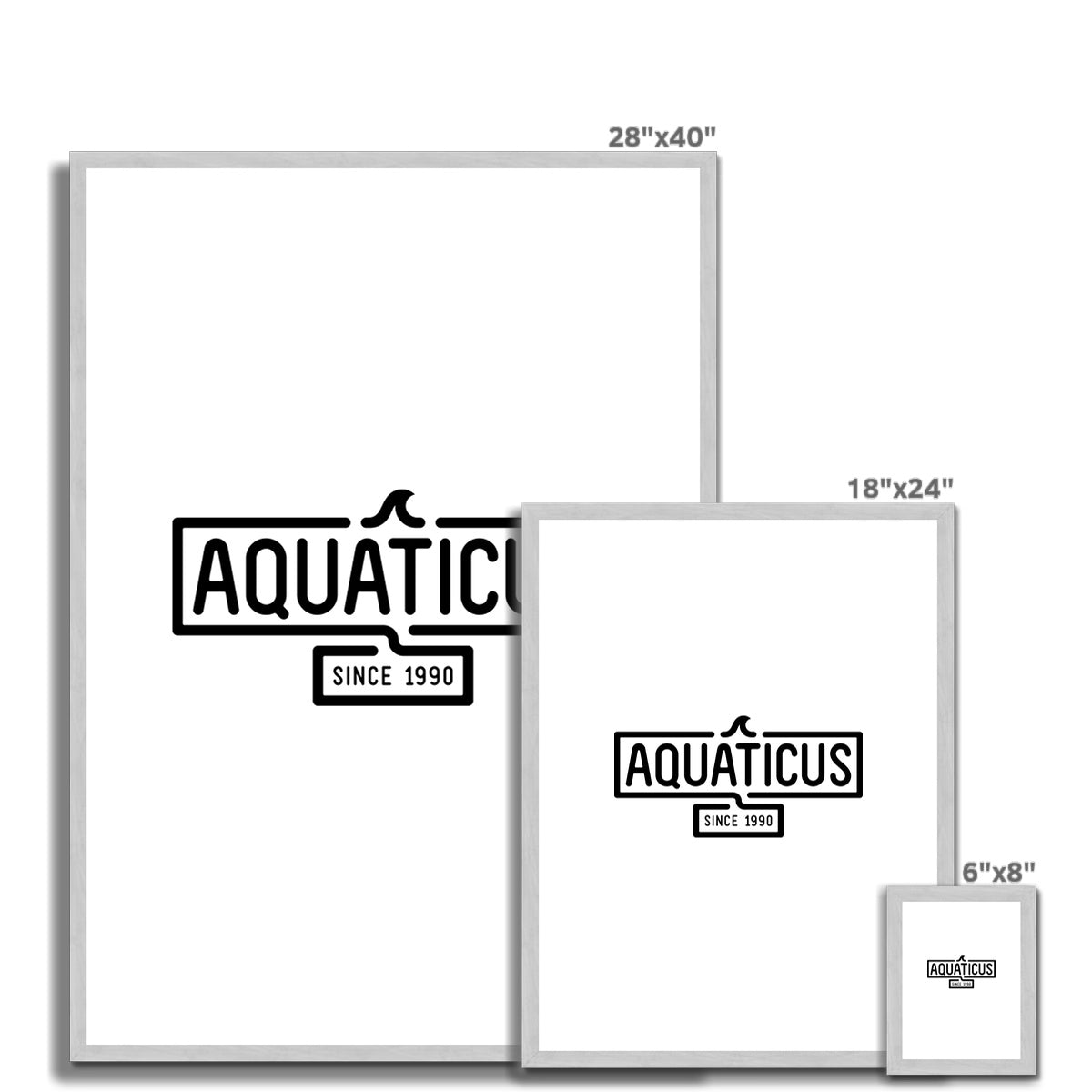 AQUA - 01- Aquaticus - Antique Framed & Mounted Print