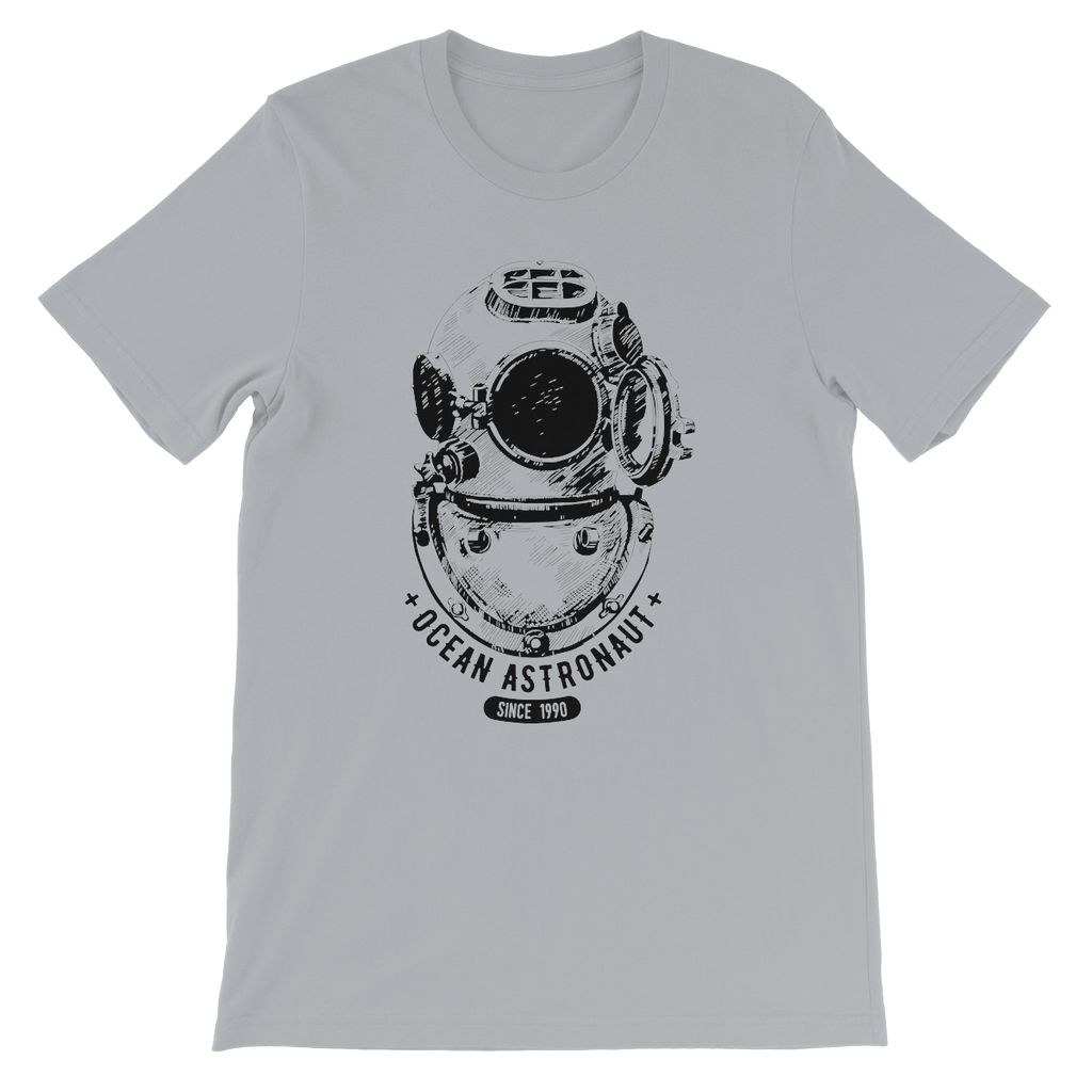 AQUA B&W - 05 - Ocean astronaut - Kids TShirt-Apparel-AQUATICUS