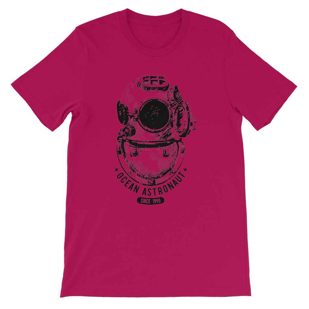 AQUA B&W - 05 - Ocean astronaut - Kids TShirt-Apparel-AQUATICUS