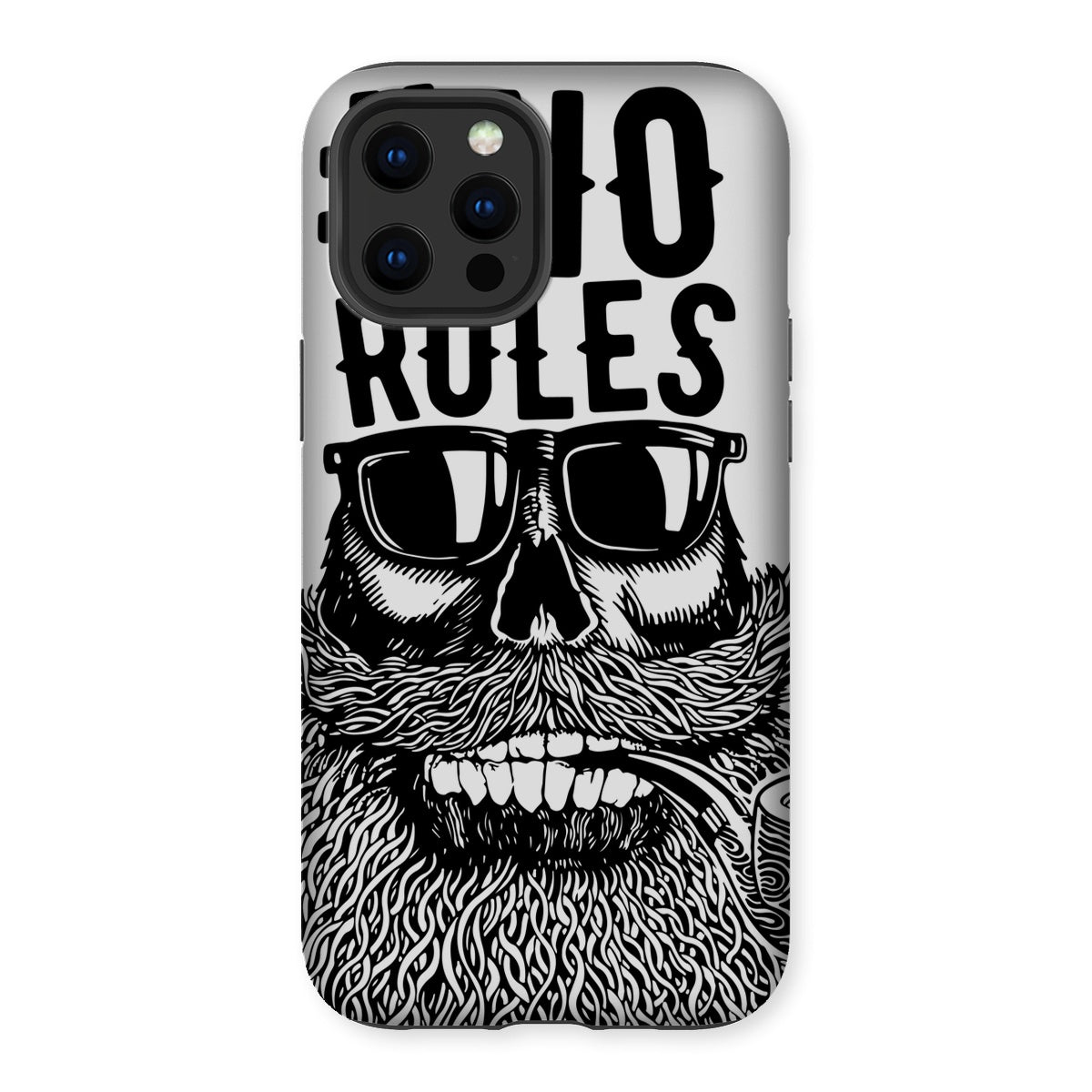 AQUA B&W - 04 - No Rules - Tough Phone Case