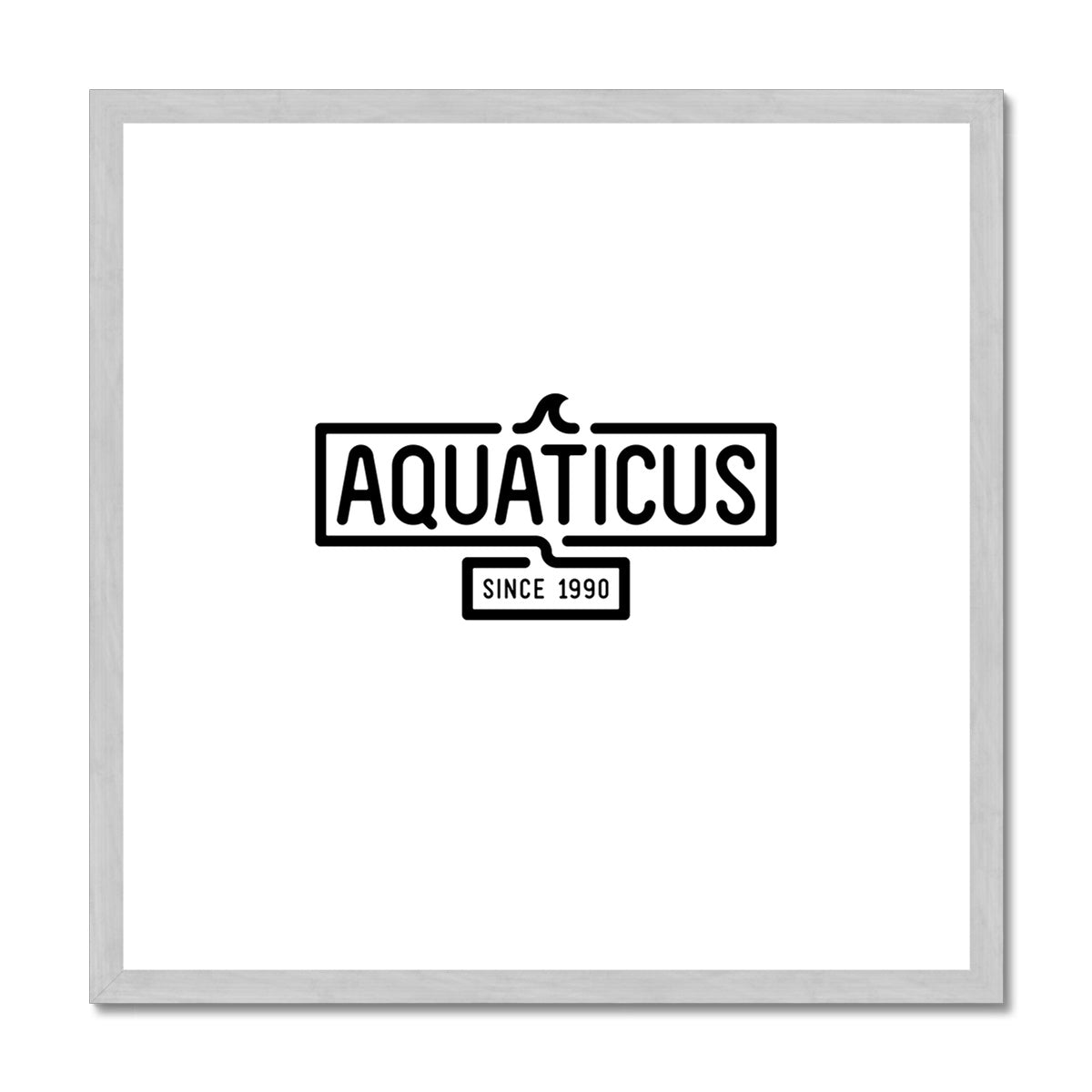 AQUA - 01- Aquaticus - Impressão emoldurada antiga