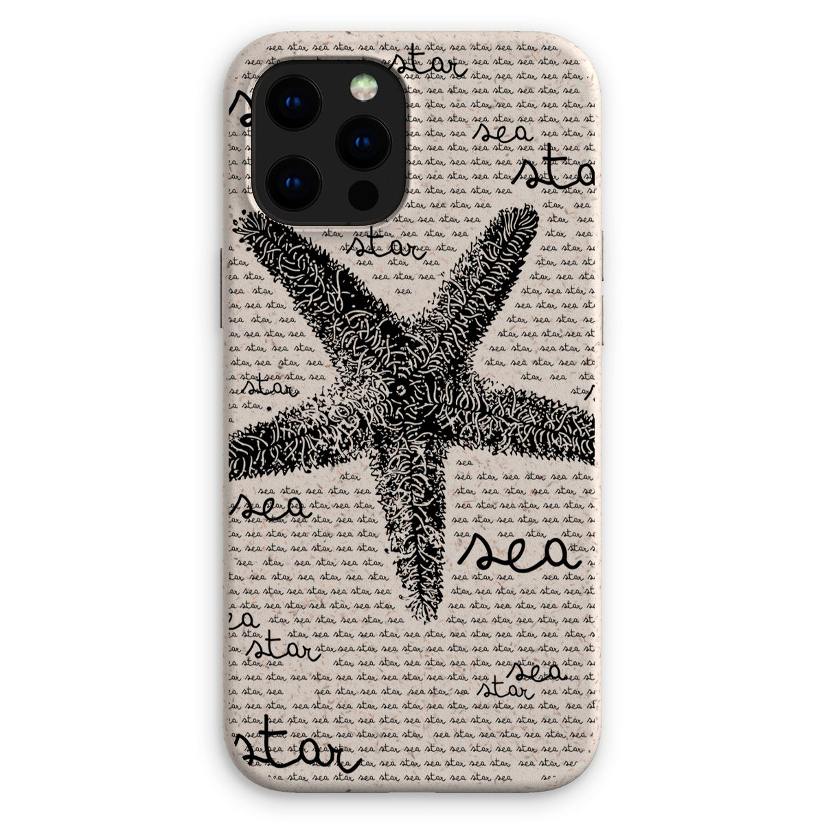 AQUA B&W - 08 - Sea Star - Capa Eco para Telefone