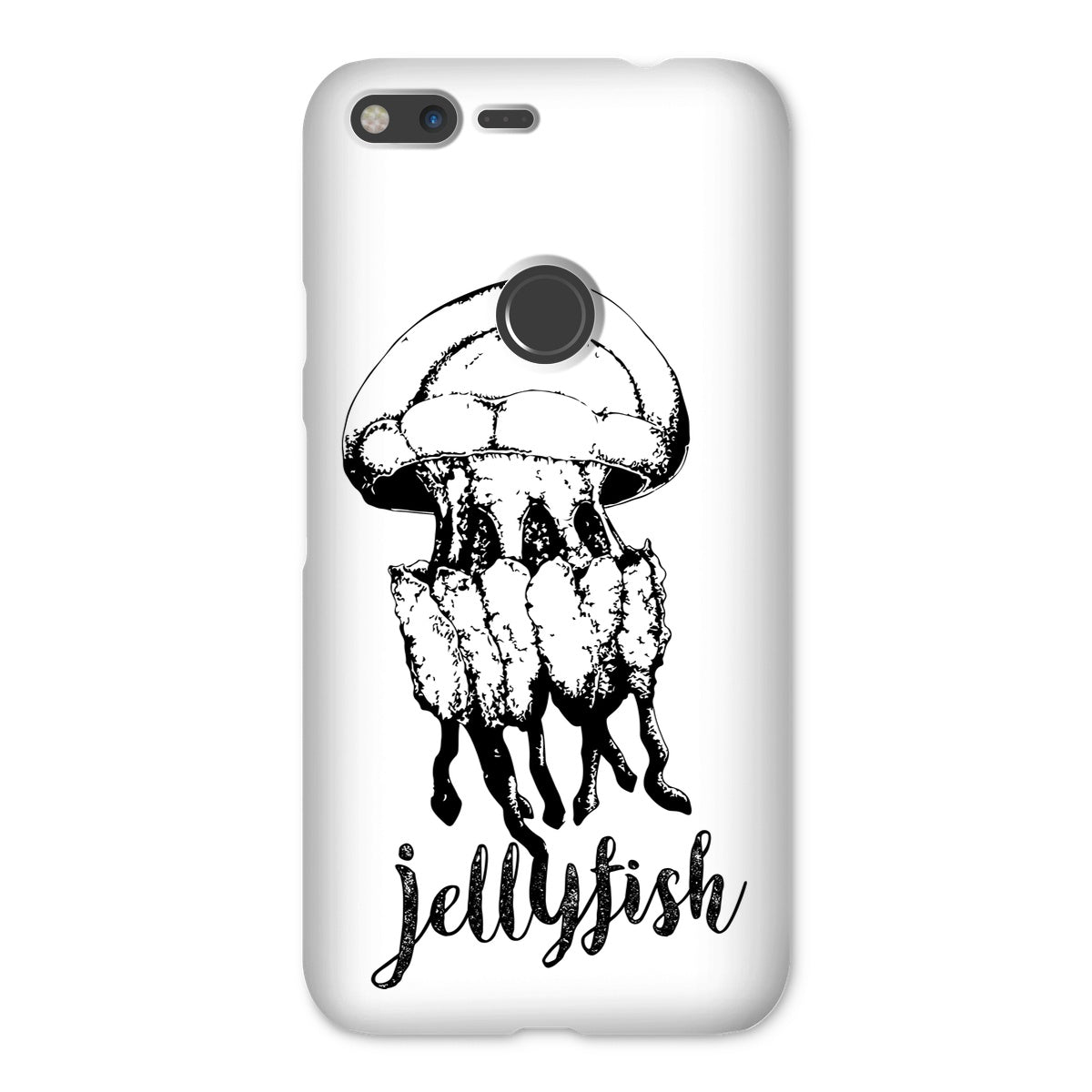 AQUA B&W – 02 – Qualle – Snap Phone Case