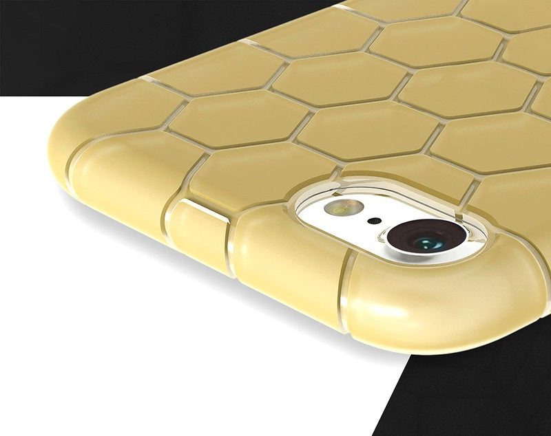 Capa macia para iPhone em favo de mel