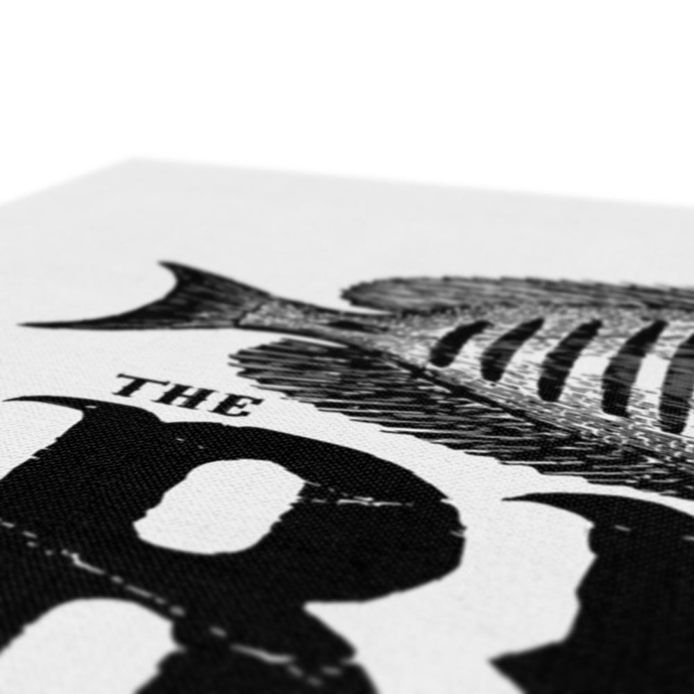 AQUA B&W - 01 -Big Fish - Eco Canvas