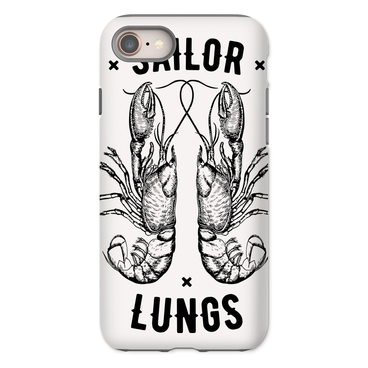 AQUA B&W - 06 - Sailing Lungs - Tough Phone Case