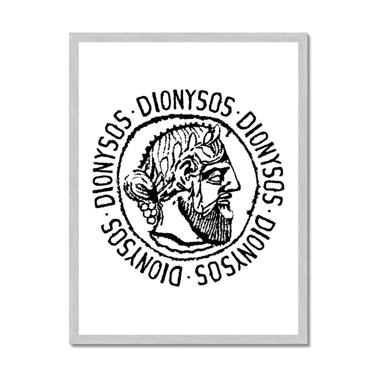 AQUA HMP2 - 02 - Dionysos - Antique Framed Print