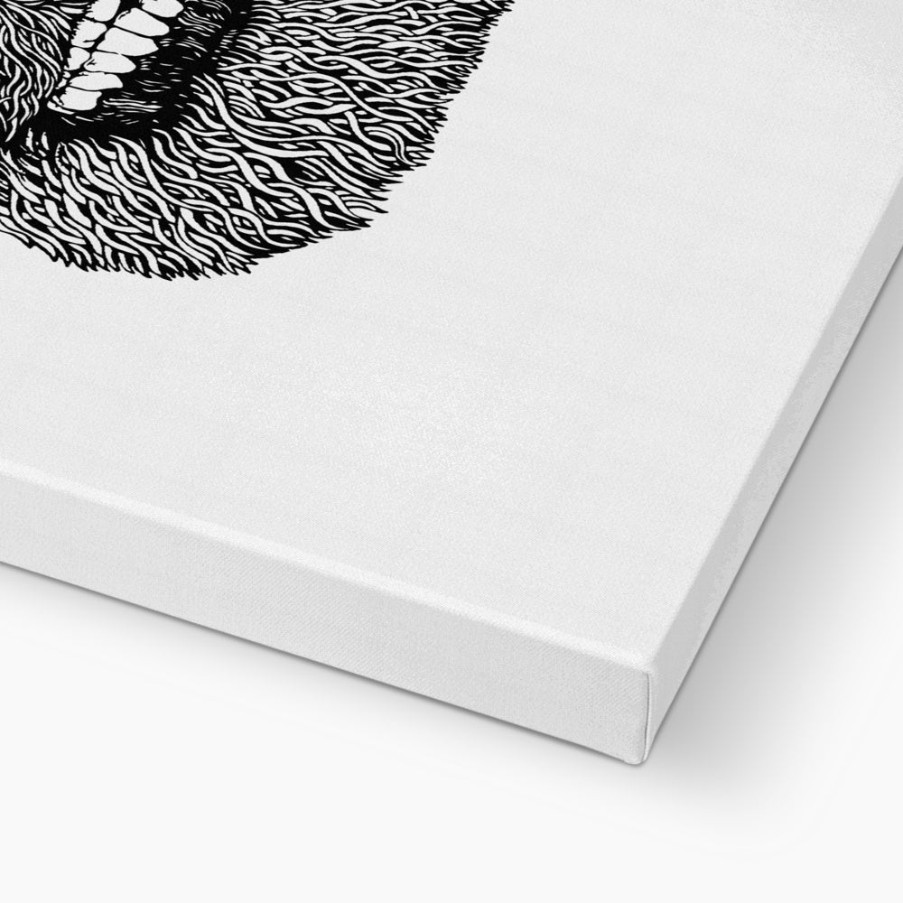 AQUA B&W - 04 - Keine Regeln - Öko-Leinwand