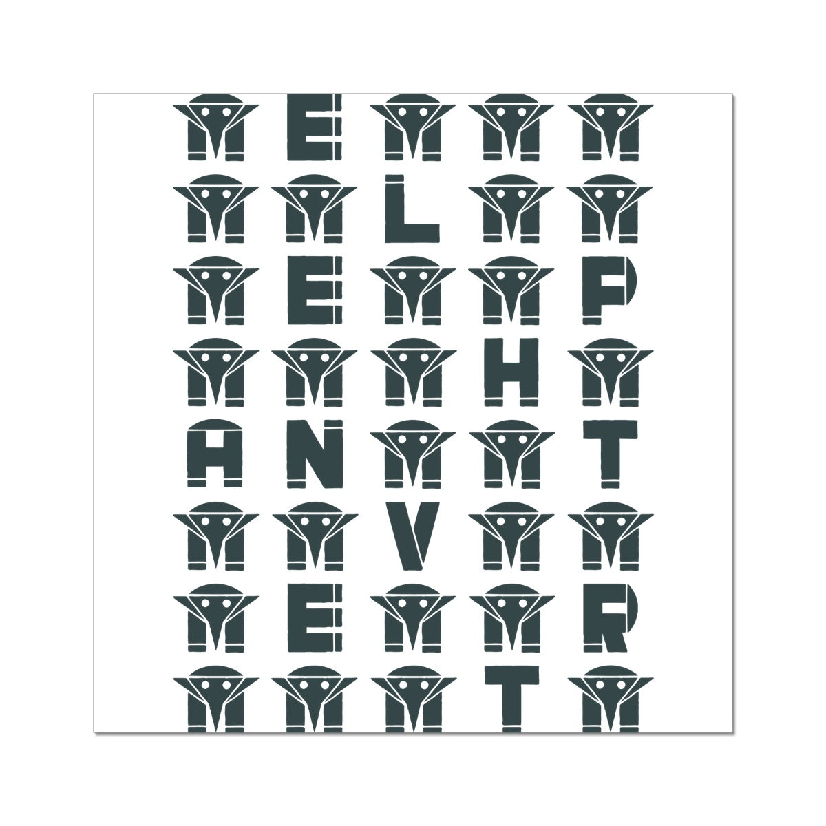 AQUA HMP2 - 04 - Elephant Vert - Wall Art Poster