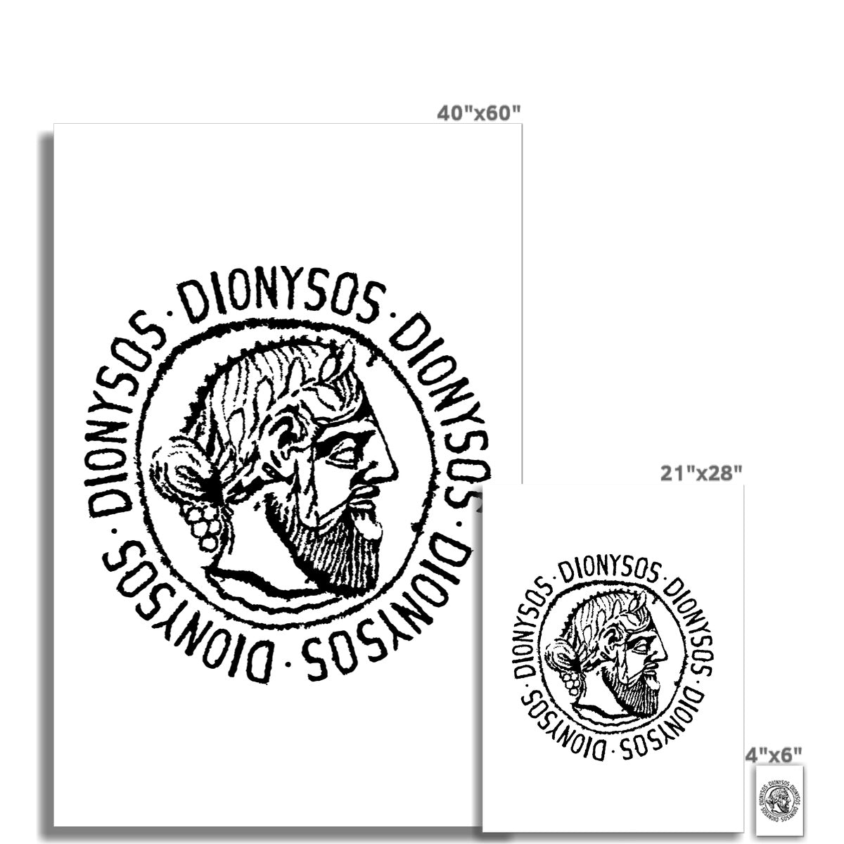 AQUA HMP2 - 02 - Dionysos - Pôster de arte de parede