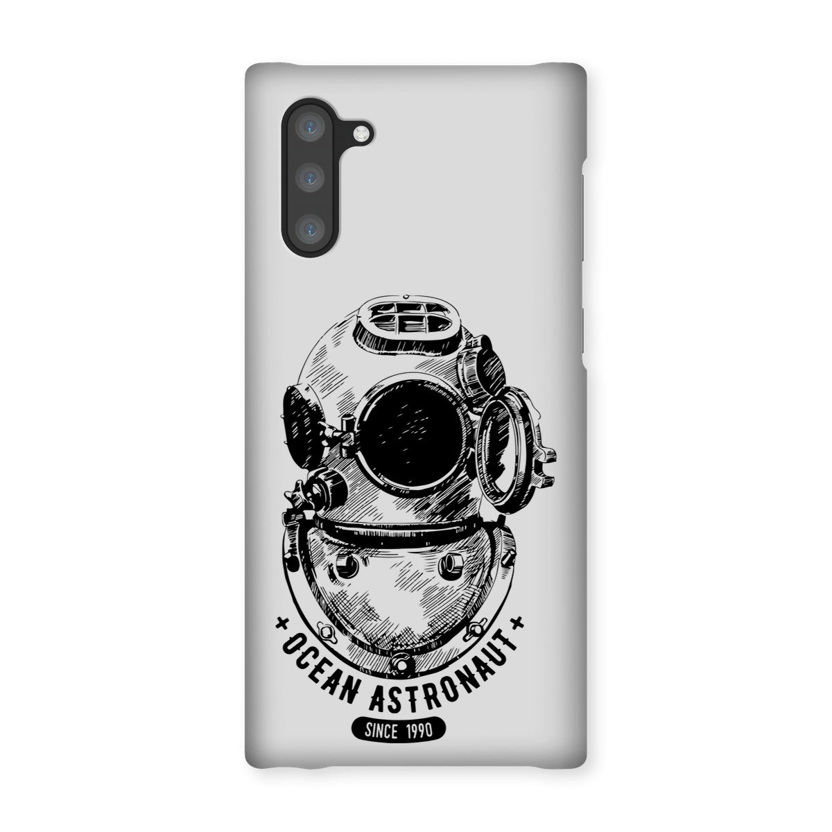 AQUA B&W - 05 - Ocean astronaut - Snap Phone Case