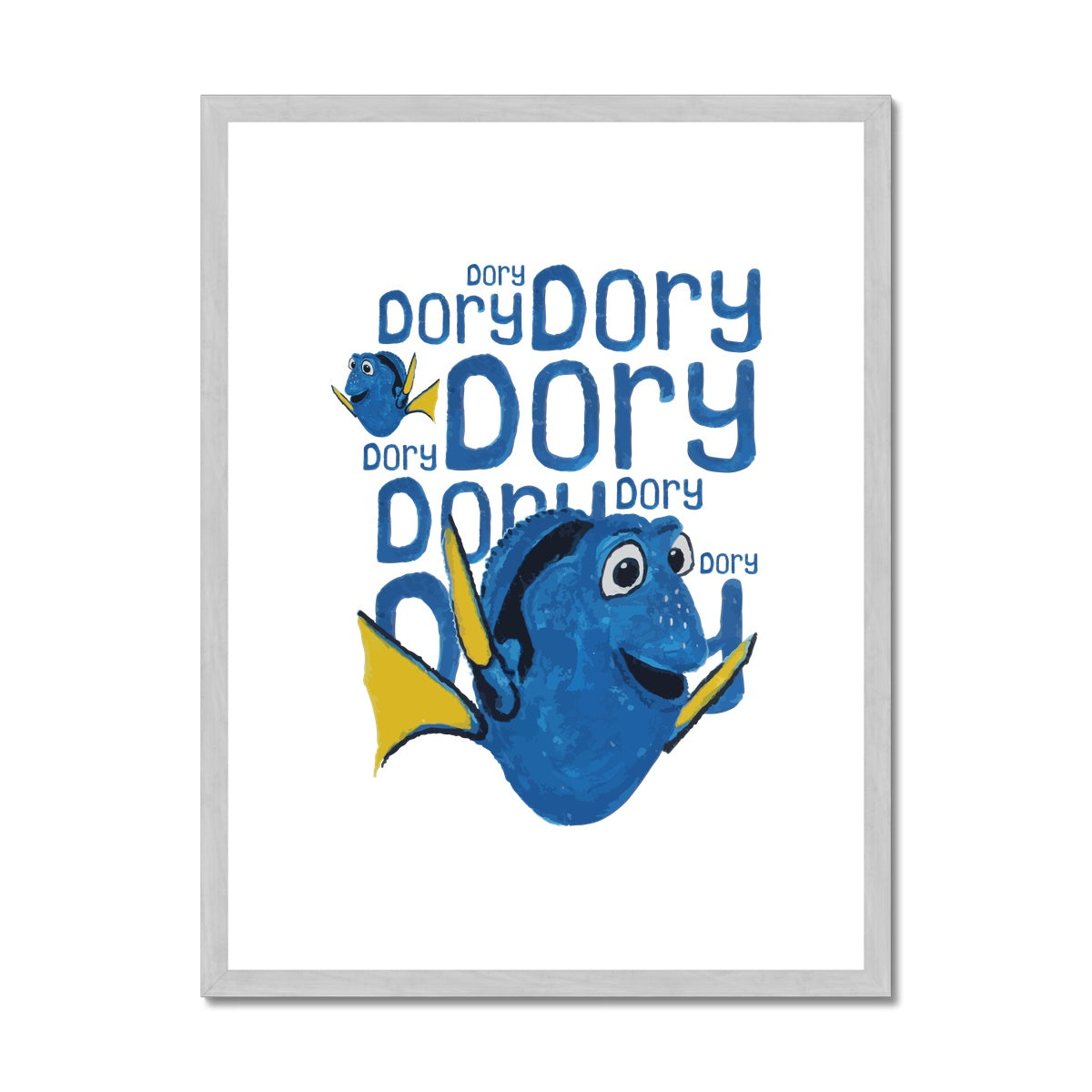 AQUA HMP2 - 03 -Dory - Antique Framed & Mounted Print