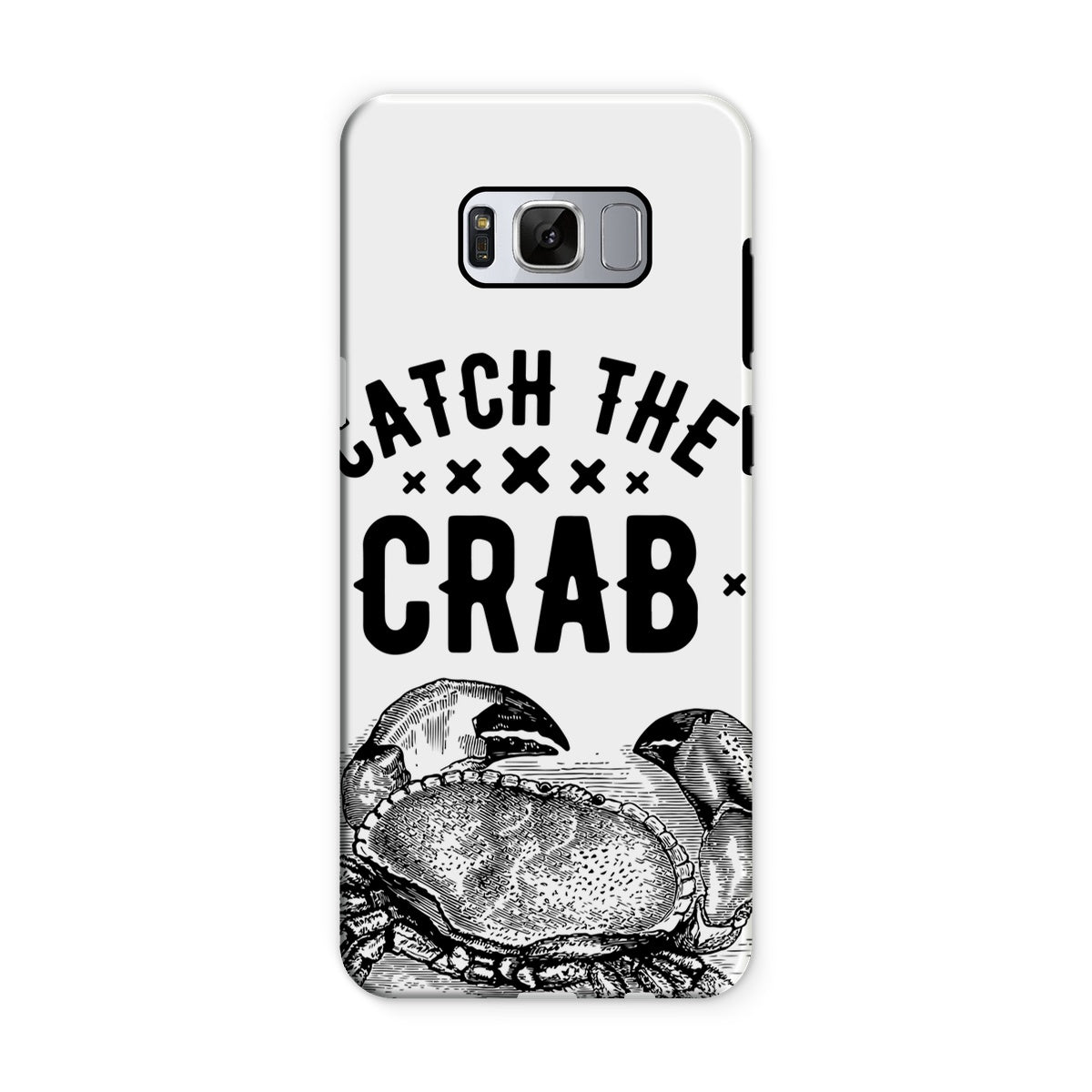AQUA B&W - 07 - Catch the crab - Tough Phone Case