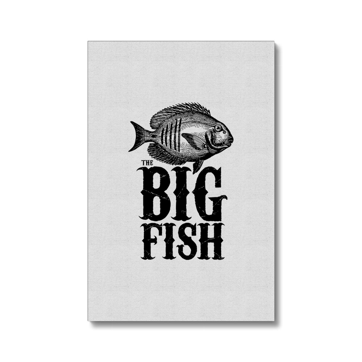 AQUA B&W - 01 -Big Fish - Eco Canvas
