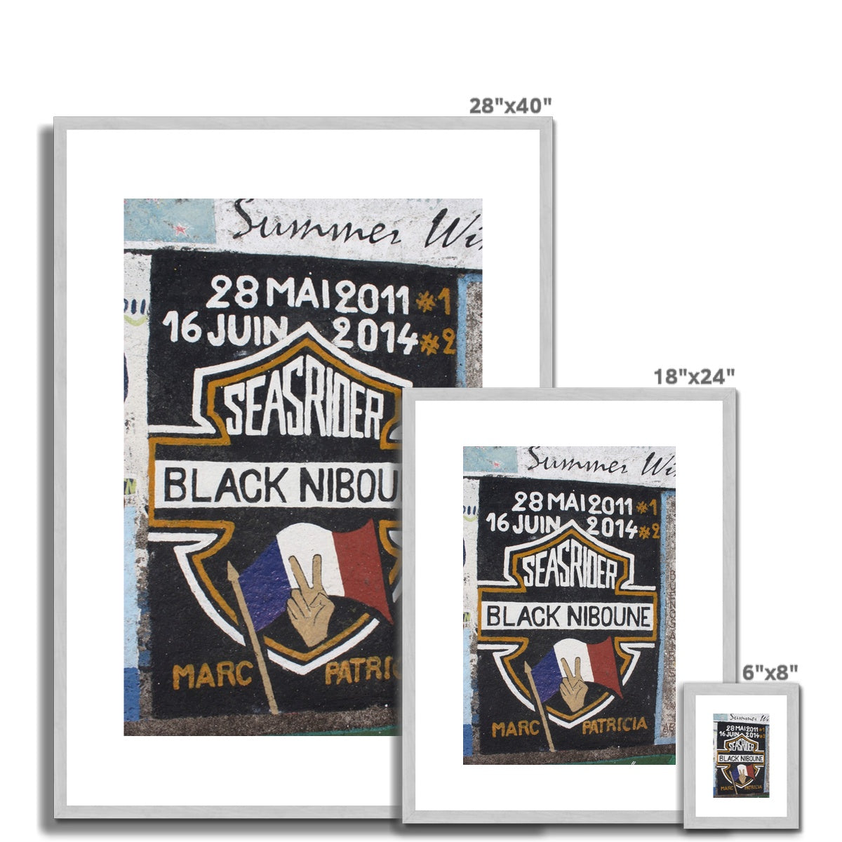 AQUA HMP F - Seasrider - Antique Framed & Mounted Print