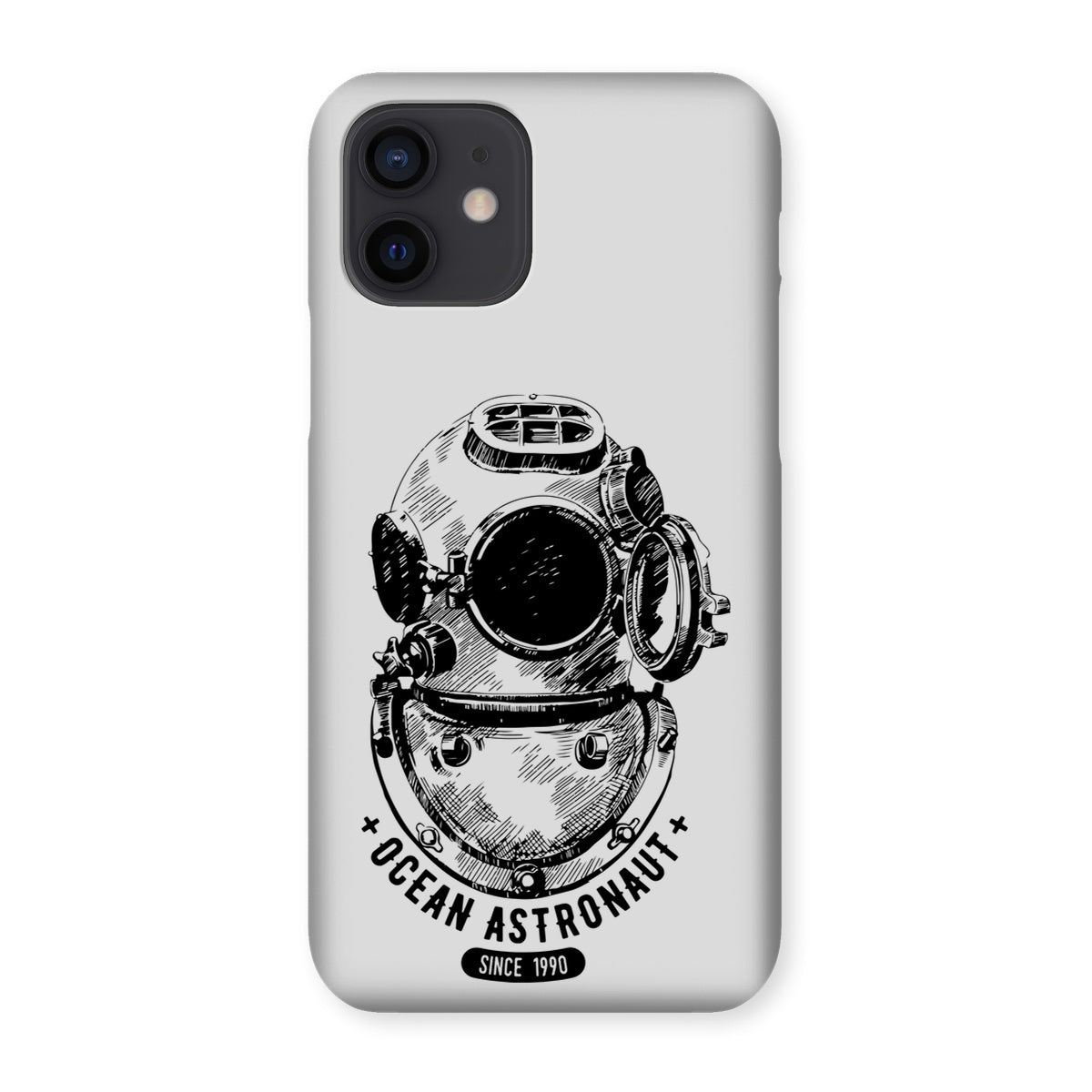 AQUA B&W - 05 - Ocean astronaut - Snap Phone Case