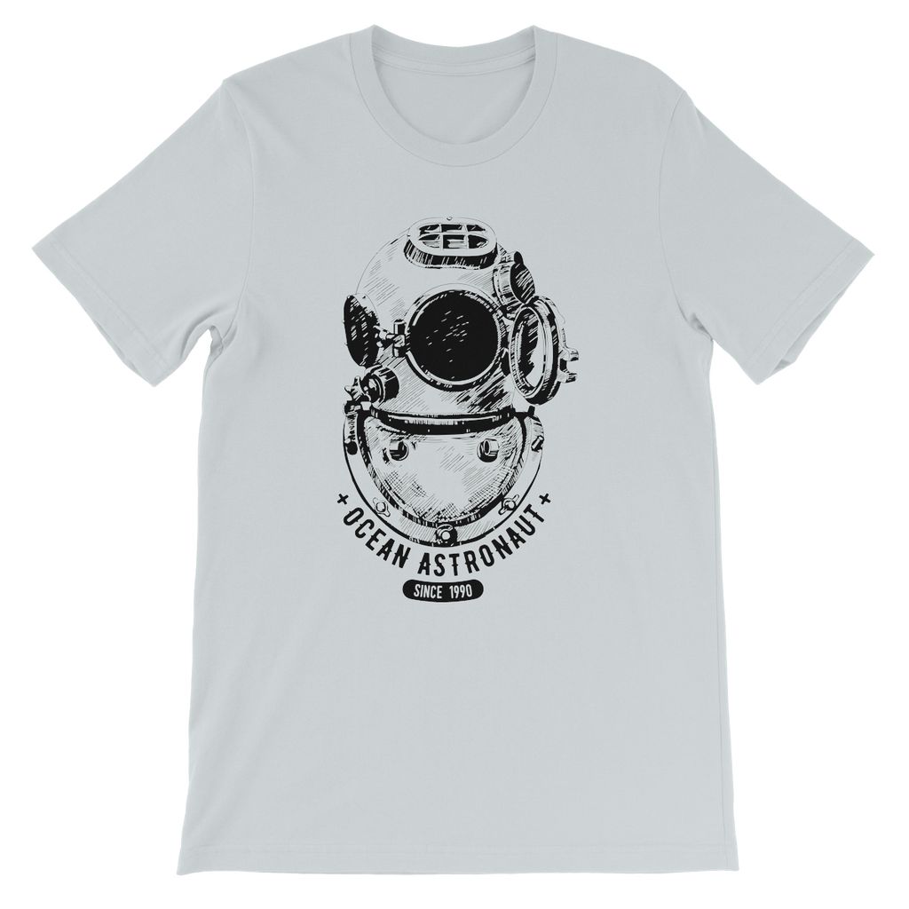 AQUA B&W - 05 - Ocean astronaut - Kids TShirt-Apparel-AQUATICUS