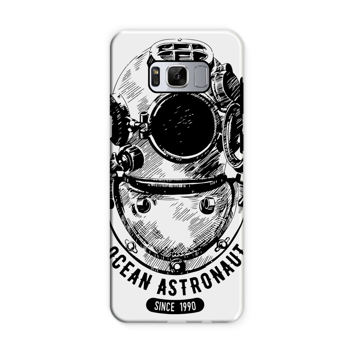 AQUA B&W - 05 - Astronauta do oceano - Capa de telefone resistente