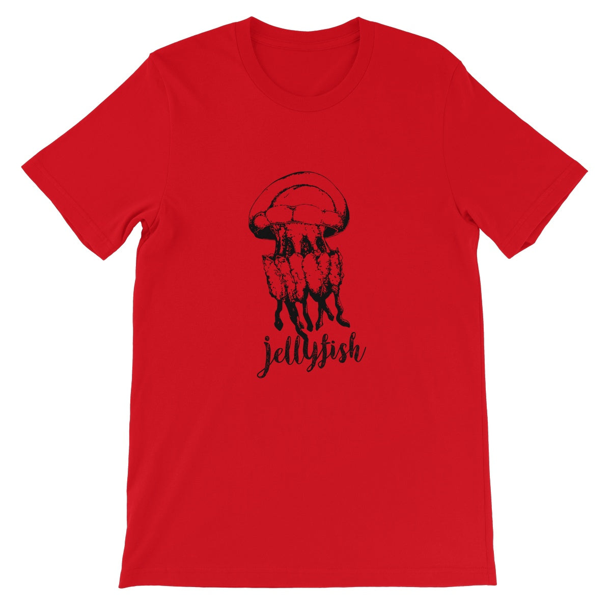 AQUA B&W - 02 - Jellyfish - Unisex Fine Jersey T-Shirt