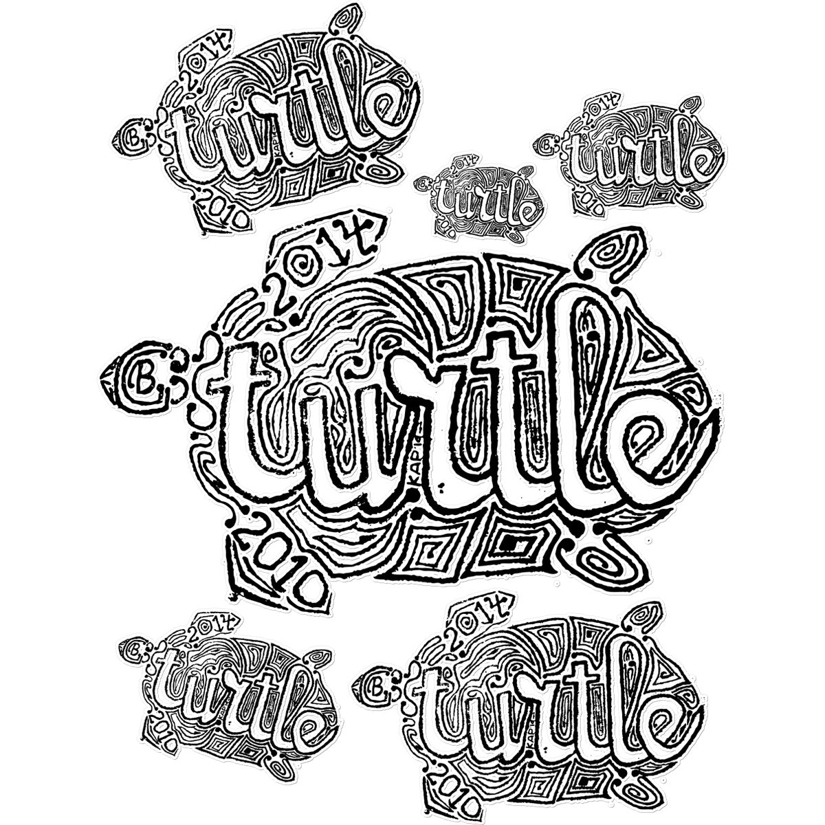 AQUA HMP2 - 12 - Turtle - Temporary Tattoo