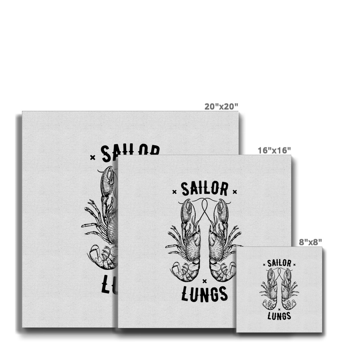 AQUA B&W - 06 - Sailing Lungs - Eco Canvas