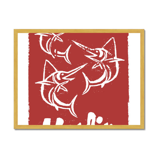 AQUA HMP2 - 07 - Marlin - Impressão emoldurada antiga