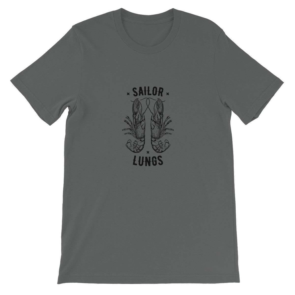 AQUA B&W - 06 - Sailing Lungs - Unisex Fine Jersey T-Shirt