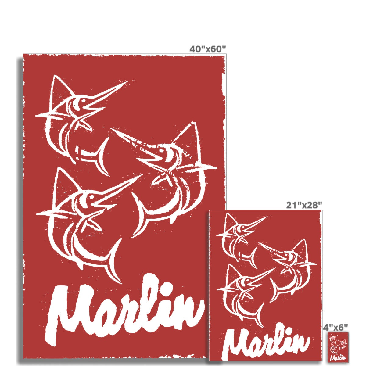 AQUA HMP2 - 07 - Marlin - Wall Art Poster