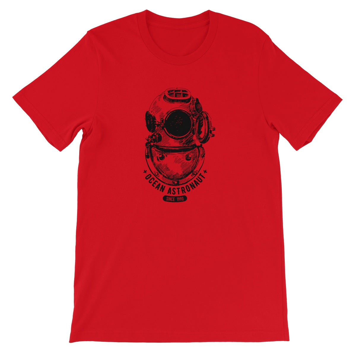AQUA B&W - 05 - Ocean astronaut - Unisex Fine Jersey T-Shirt
